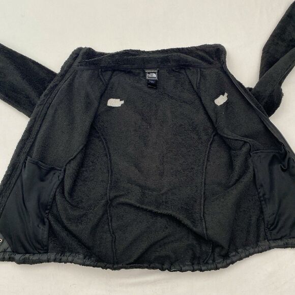 The North Face Fleece Jacket Full Zip Womens Small Black Pockets Fuzzy Outdoor - Picture 5 of 12
